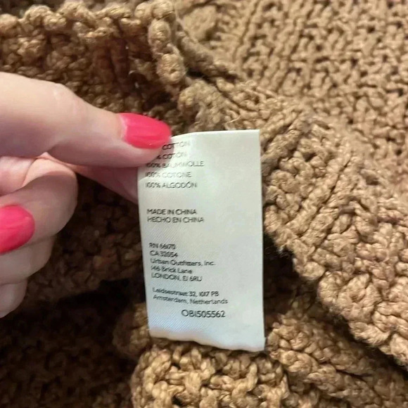 Free People Cutting Edge Cable Pullover | CAMEL - Picture 9 of 9